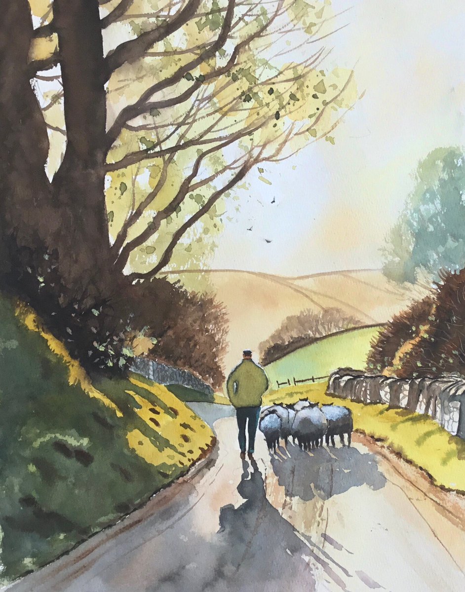 My latest Watercolour titled .....Heading home .....👌☺️🎨 #art #painting #watercolour #Ireland #beauty #nature