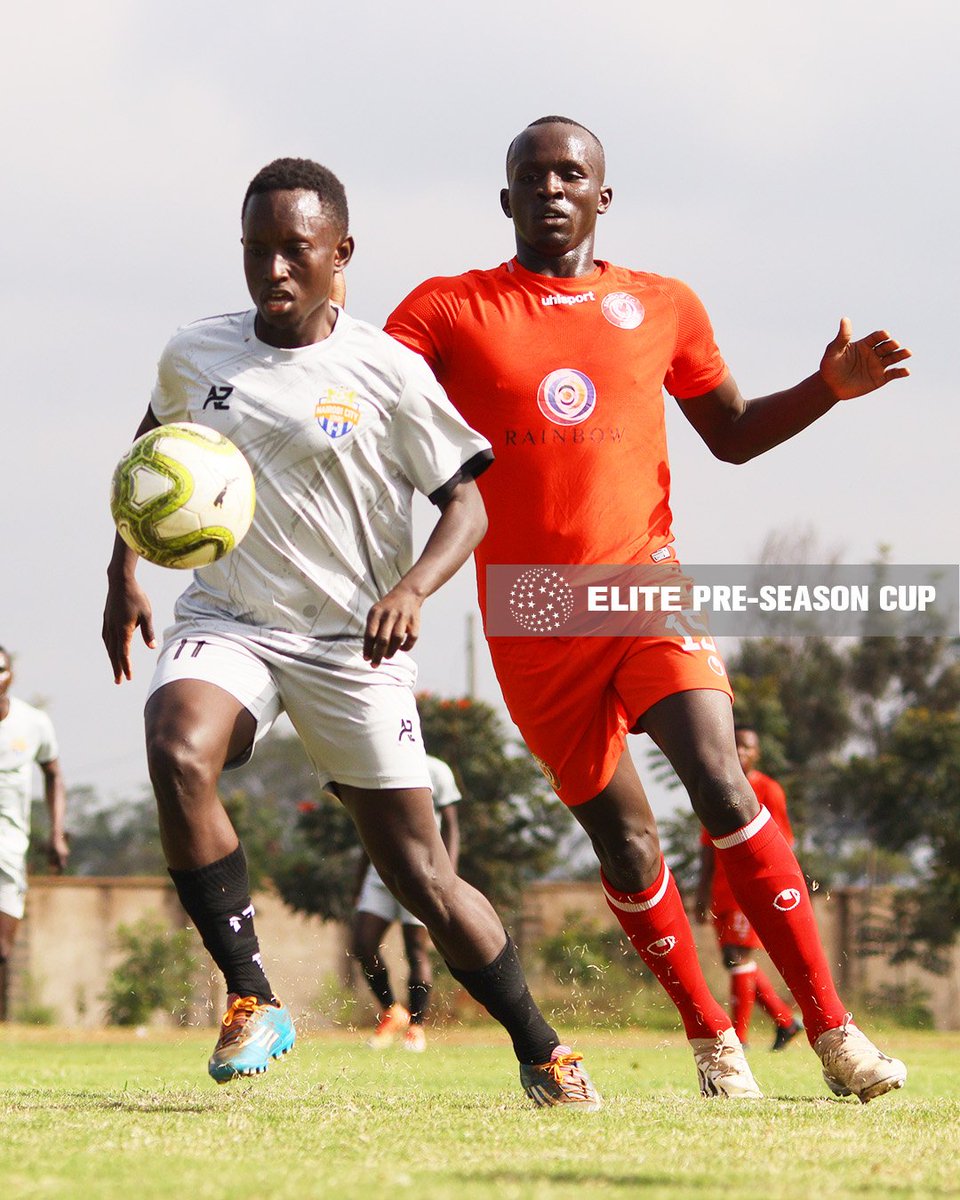 📸| <a href="/RainbowFCKenya_/">Rainbow FC Kenya</a> lead against Nairobi City Stars.

Tyrone Kariuki with the goal.
#ElitePreseasonCup