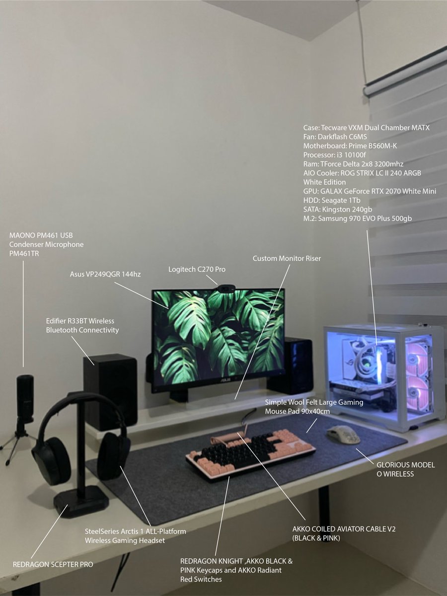 MichaelGedy's tweet photo. Gaming/Editing PC Setup 🇵🇭 https://t.co/AEBJ8guYjJ