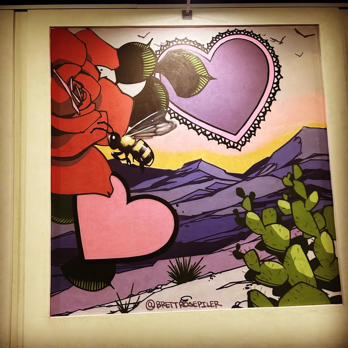 Time to start a new quest #love #journeyforlove #amor #streetart #urbanart #mural #graffitiart #lasvegasartist #artdistrict