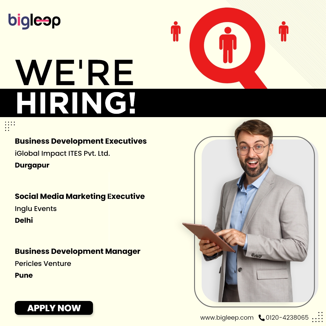 bigleep_india's tweet photo. Free Job Posts

In case you are a recruiter you can publish free job postings.
Recruiter Free Sign Up: https://t.co/8SDyTAHOKl

#freejob #jobs #jobseekers #job #indiajobsopening #govtjobs #govtjobs2023 #freejobpost #FreeJobPosting #multiplejobs #multiplehiring #PrivateJobs https://t.co/ohRV7B7lLw