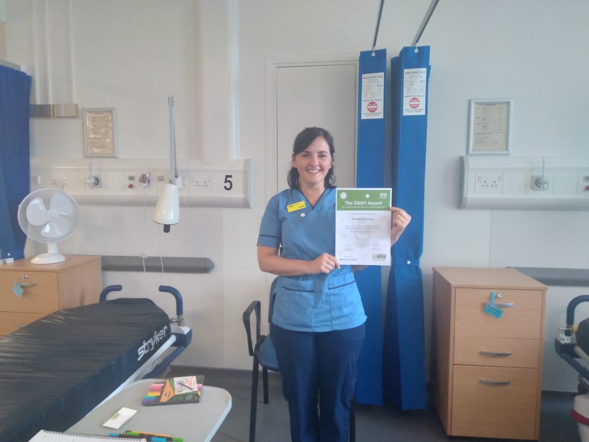 A huge congratulations to Stroma for achieving the #daisyaward! #proudtobenhsg #teamperiop #nhsgrampian 💙
