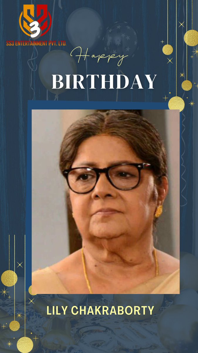 Ss3Ltd's tweet photo. SS3 Entertainment  wishes a very happy birthday to the most talented, senior, remarkable actor #LilyChakraborty !
.
.
#birthdaywishes #happybirthday #birthdaypost #tollywoodactor
#actorlife#actors#lilychakraborty#productionhouse #productioncompany #seniorartist #talentedartist https://t.co/X2PzTrKnYk