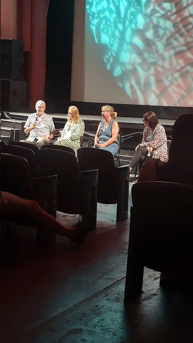 At the panel following a screening of the very compelling Salt in my Soul at #EvergreenPhage2023. L-R Tom Patterson, Martha Clokie, Steff Strathdee and Diane Shader Smith