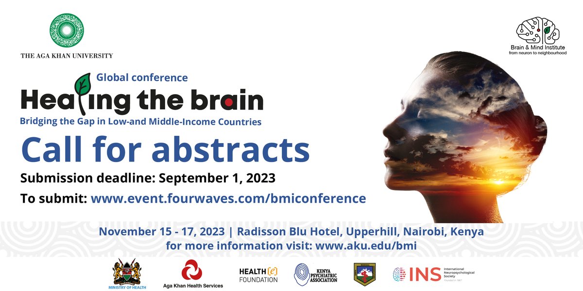 📢 Call for abstracts! Researchers and experts in the field of neuroscience and #mentalhealth are invited to submit their abstracts for the anticipated global conference on brain health. Learn more about the conference and submit your abstracts at event.fourwaves.com/bmiconference/…