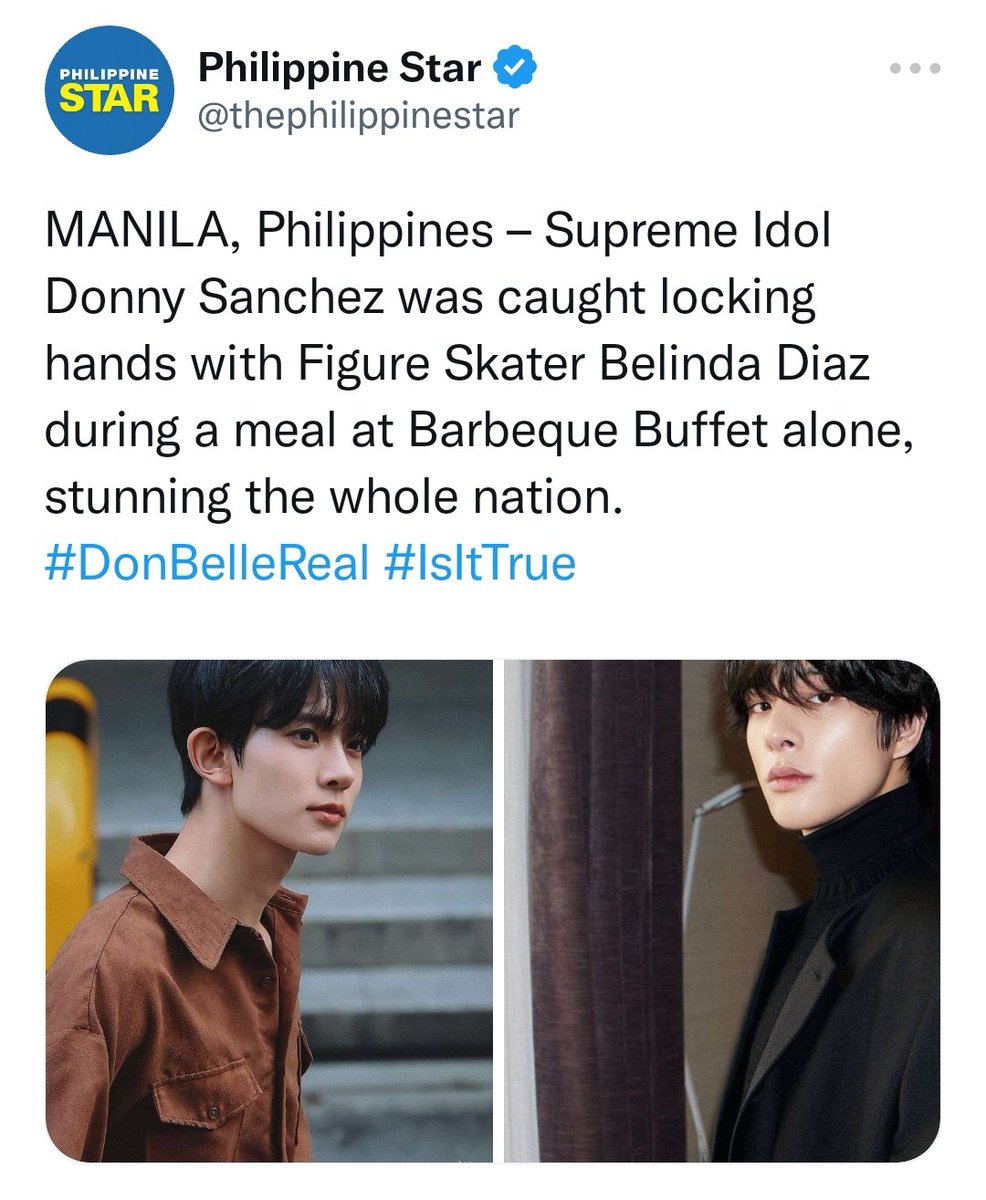 hev_yua's tweet photo. It's a FACT. ✅
— a #heejake few tweets au where in..

Donny (lhs) and Belinda (sjy) was seen holding hands leading to Donny questioning himself if he's going to confirm the dating "rumours" este.. fact, or deny it. https://t.co/sSbvse7YOE