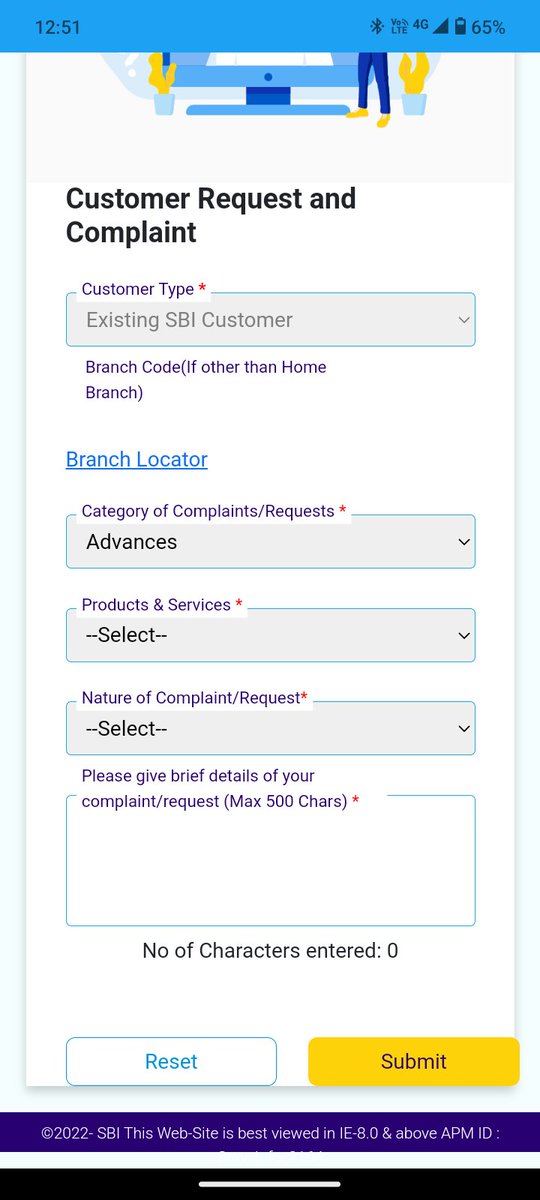 rajeshk067's tweet photo. @TheOfficialSBI There is no section in this page for complaint against all women staff https://t.co/bnujNHKR79