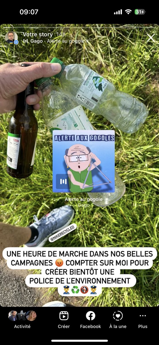 Je suis déterminé a créer une police de l’environnement ! 

Mon idéal : 10% d’amende calculé sur les ressources du fauteur la première fois, on double à chaque récidive 👮‍♀️♻️🚯

En un an c’est réglé !