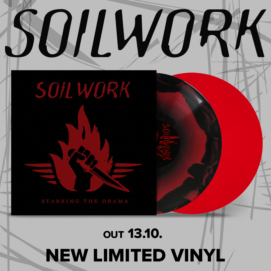 For the first time since its release in 2005, our sixth studio record 'Stabbing the Drama' will be available again on limited edition vinyl on October 13th! Pre-order starts today, so order your copies now via: soilwork.bfan.link/stabbing-the-d… #Soilwork #StabbingTheDrama
