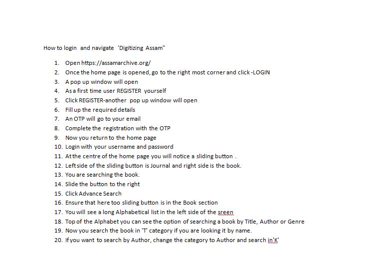 DigitizingAssam's tweet image. After the Journal section, the book section has also progressed and one can have a look. For the book section just slide the swtch to book section.
