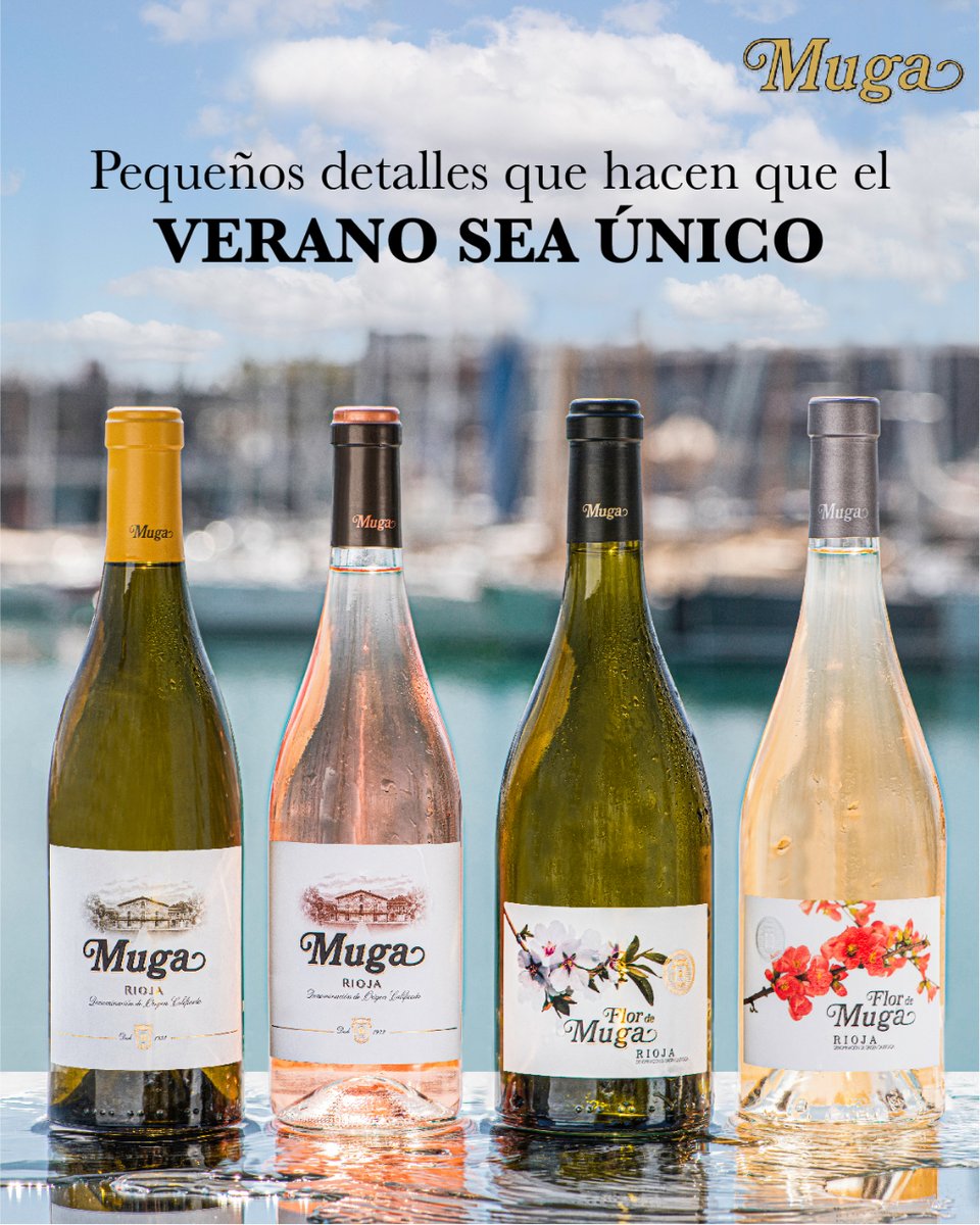 bodegasmuga's tweet photo. 🌞🍷¿Qué significa para ti el verano? En Bodegas Muga es sinónimo de disfrutar los pequeños detalles que lo convierten en un GRAN verano. 🙌😉 Sumérgete en la frescura y elegancia de nuestros blancos o rosados mientras el sol acaricia tus sentidos. 

#VeranoMuga #BodegasMuga https://t.co/Wq5a7URTbr