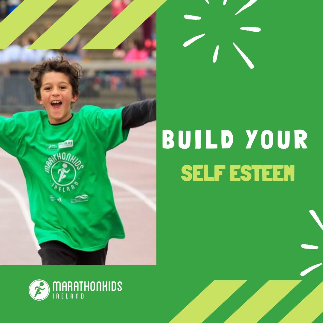 MarathonkidsIre's tweet photo. When we take part in sports and exercise we feel good. This helps to keep our self-esteem levels higher. π€Έπ»ββοΈππ»
#marathonkidsireland #marathonkids #dublinkids #runningireland #dublinrunning https://t.co/ji9qRujMM2