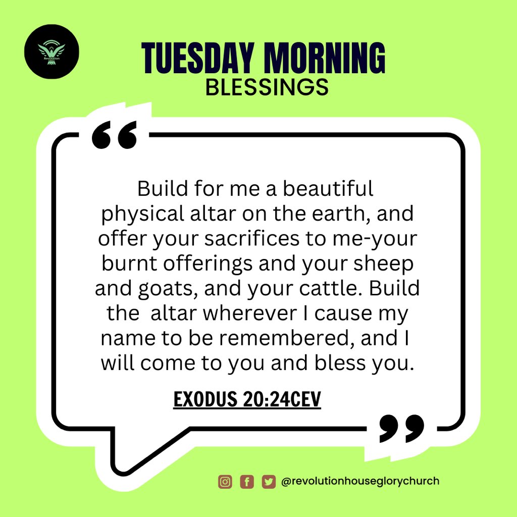 JesseOgbe's tweet photo. GET BLESSED AS YOU BUILD GOD’S ALTAR FOR HIM. 

#blessings
#sacrificial 
#buildingaltars 
#godsblessings 
#revolutionary 
#revolutionnow 
#revolutionhouse 
#encounteringgod 
#manifestingglory 
#revolutionmandate 
#tevolutionhouseglorychurch https://t.co/2SqhJ7Rfz7