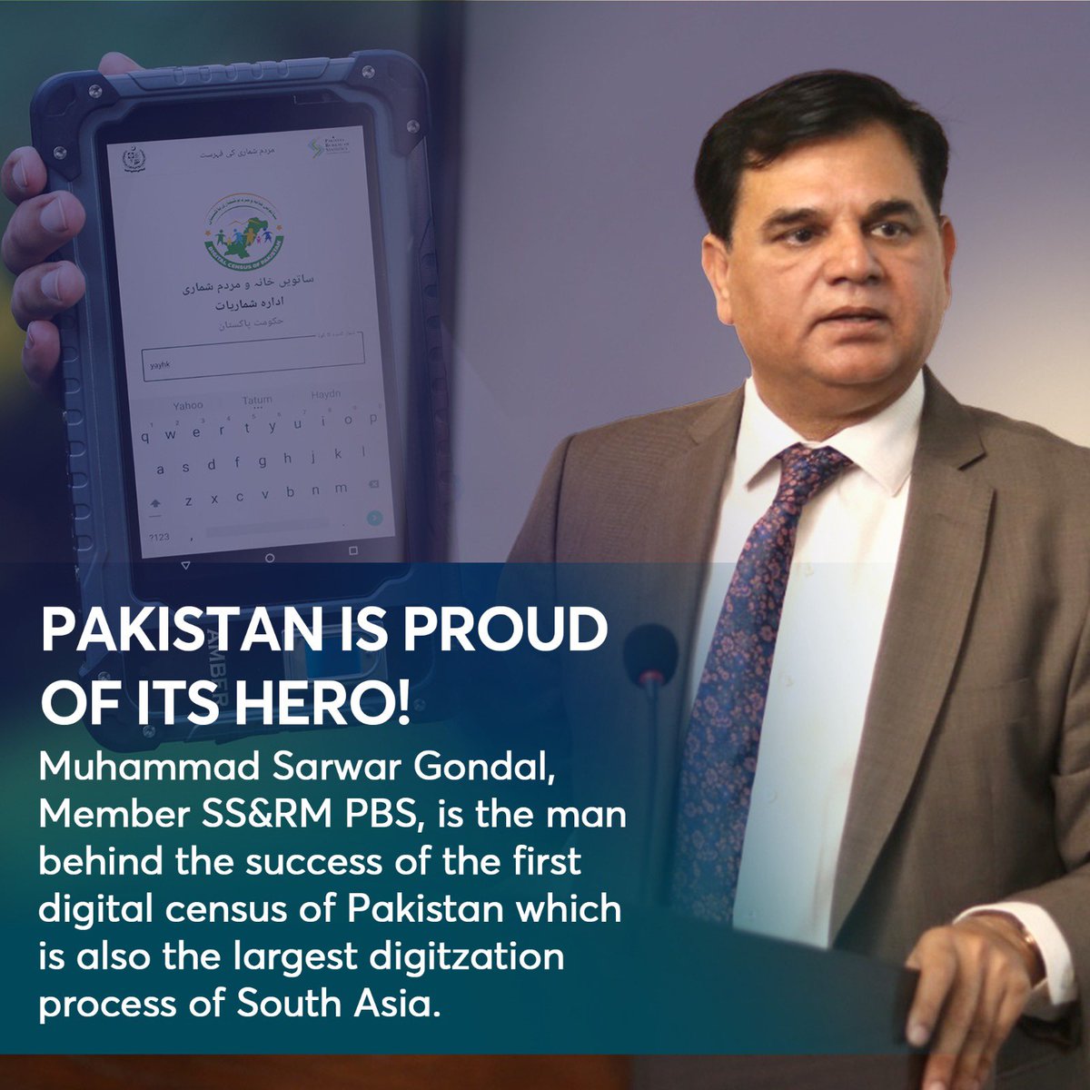 prayer98312259's tweet photo. @MSarwarGondal has brought global recognition for Pakistan with the successful completion of Pakistan’s first digital census, which is also South Asia’s largest digitisation process!! #PakistanZindabad #DigitalCensusPk https://t.co/EcaXdvPucy