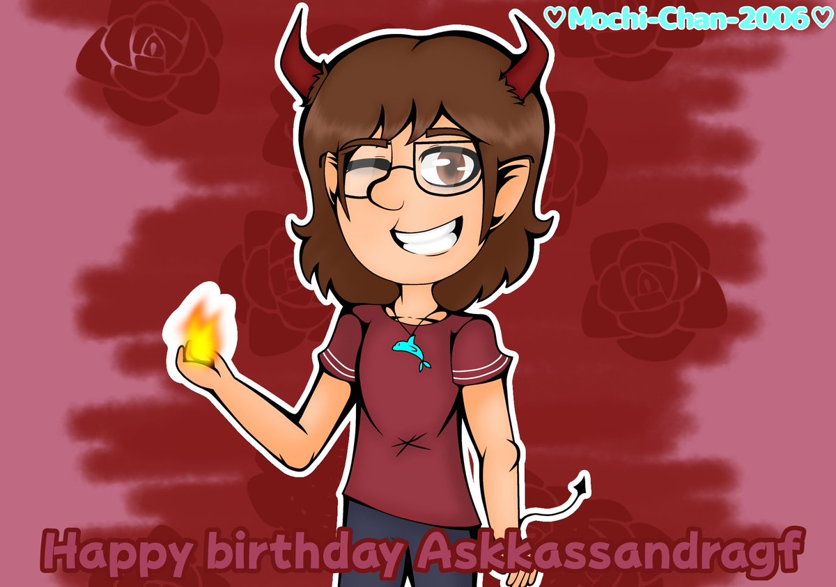 __Mochi__chan__'s tweet photo. Happy Birthday big sis! 🔥💥👹😈🌹
(To the right): "🎵Happy birthday creator sister, happy birthday creator sister, happy birthday dear creator sister, Happy birthday to you... 🎵"
Two gifts for: @AskKassandraGF
#helloneighbor2 #au #happybirthdayforyou https://t.co/38tdr9viQ9