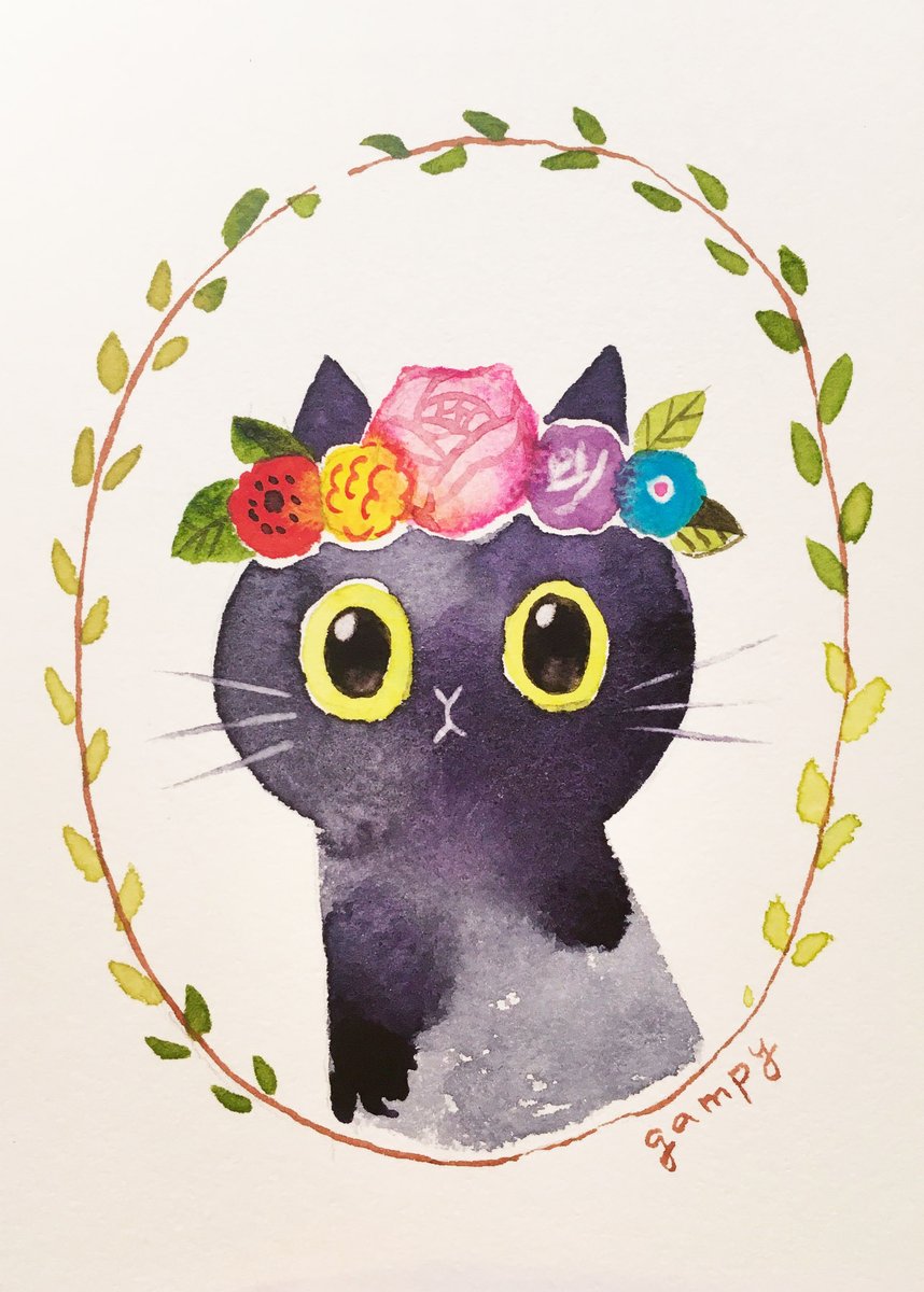 「#世界猫の日」|ganpukuのイラスト