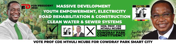 VulindlelaNdab2's tweet photo. #Vote4ED
#Vote4Mthuli
At the heart of @ProfMthuli's desire, and in line with @edmnangagwa’s vision, is to contribute to the country’s economic transformation and utilize his vast experience and knowledge to make #Zimbabwe one of the most progressive countries @Shashie08 @Mug2155 https://t.co/xqNFO3nVhl