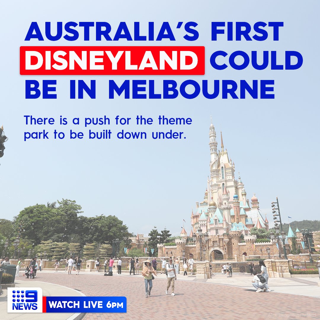 9NewsMelb's tweet photo. Melbourne could be home to the newest "happiest place on earth," with Lord Mayor Sally Capp giving her support for the construction of a theme park in the CBD.

She says the perfect spot for a Disney Down Under would be Fishermen’s Bend, where “exhilarating roller-coasters could soar over the Yarra."

#9News