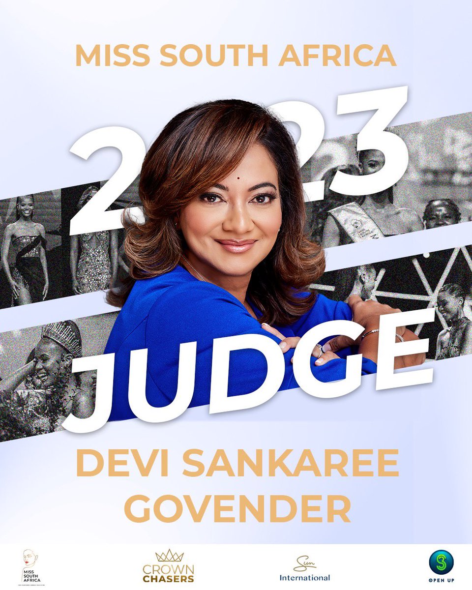 Official_MissSA's tweet photo. INTRODUCING THE #MissSA2023 SELECTION PANEL ✨
Our second judge is South African media icon and award-winning investigative television journalist @Devi_HQ . She was also part of last year’s phenomenal judging panel.
#MissSA2023 #SelectionPanel #CrownChasers #DeviGovender https://t.co/r7FlA7wBPG