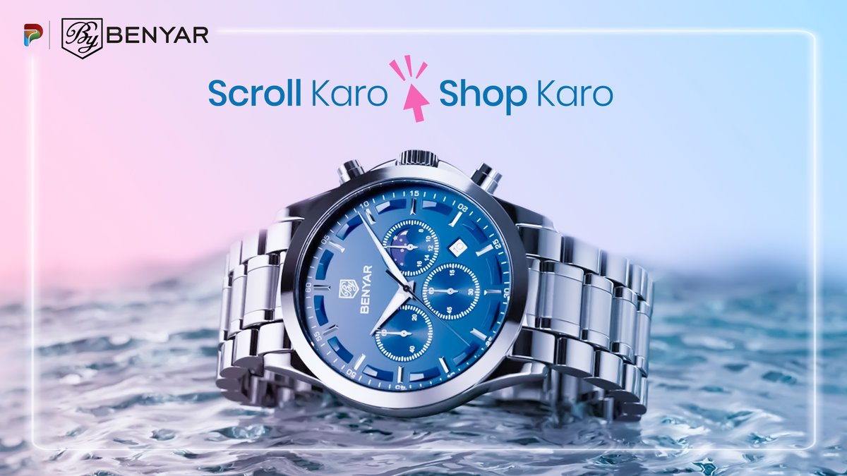 Explore the incredible watch collection of your favorite brand, Benyar. ⌚ 
Shop now and indulge in style! 😍

#JashnePlentys #AnniversarySale #ShopNow #plentyspk #ScrollKaroShopKaro #watches #Benyar #styleinspiration #trendywatch #menwatches