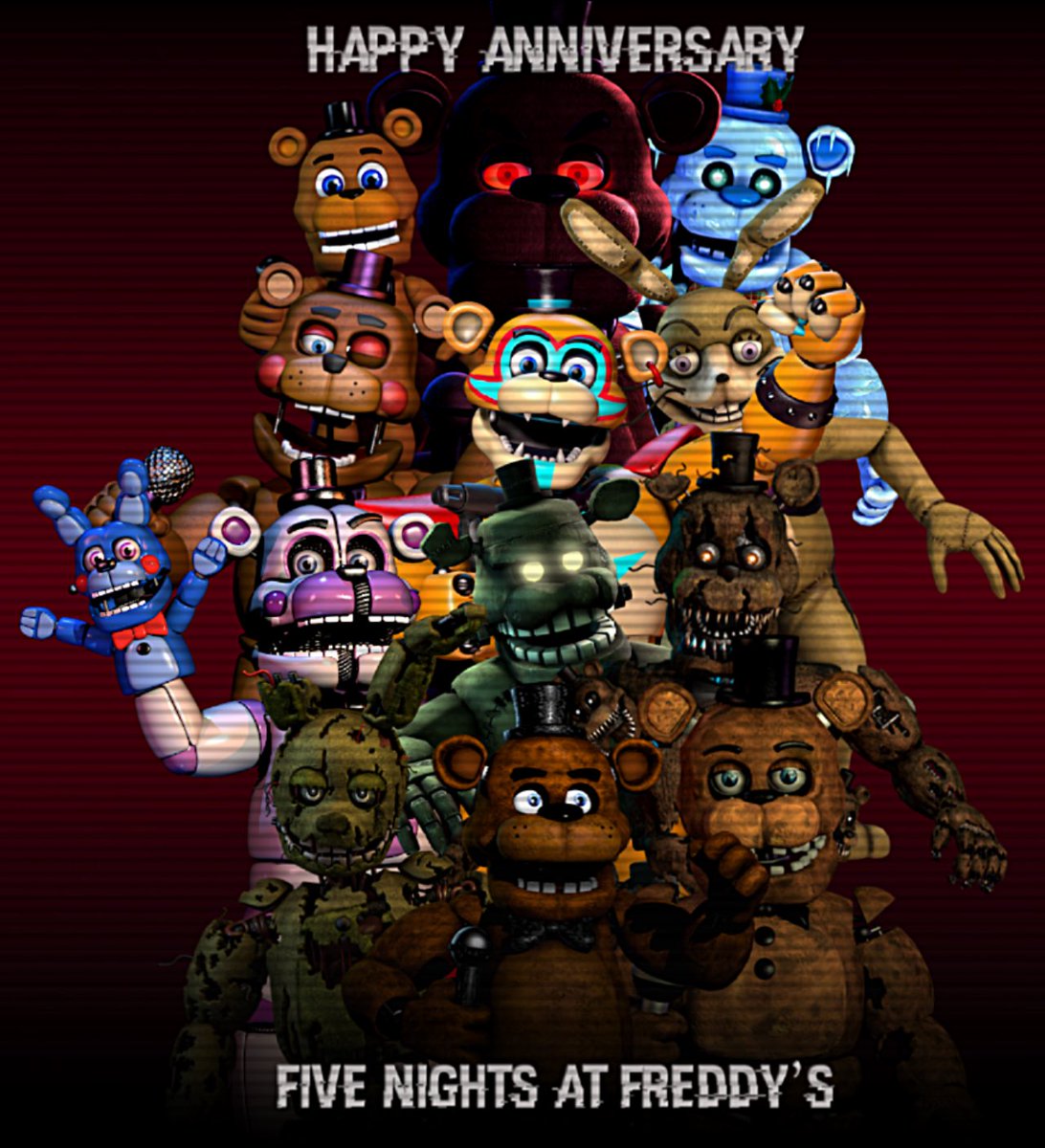 Happy 9 Year Anniversary 
#FNAF #FiveNightsatFreddys