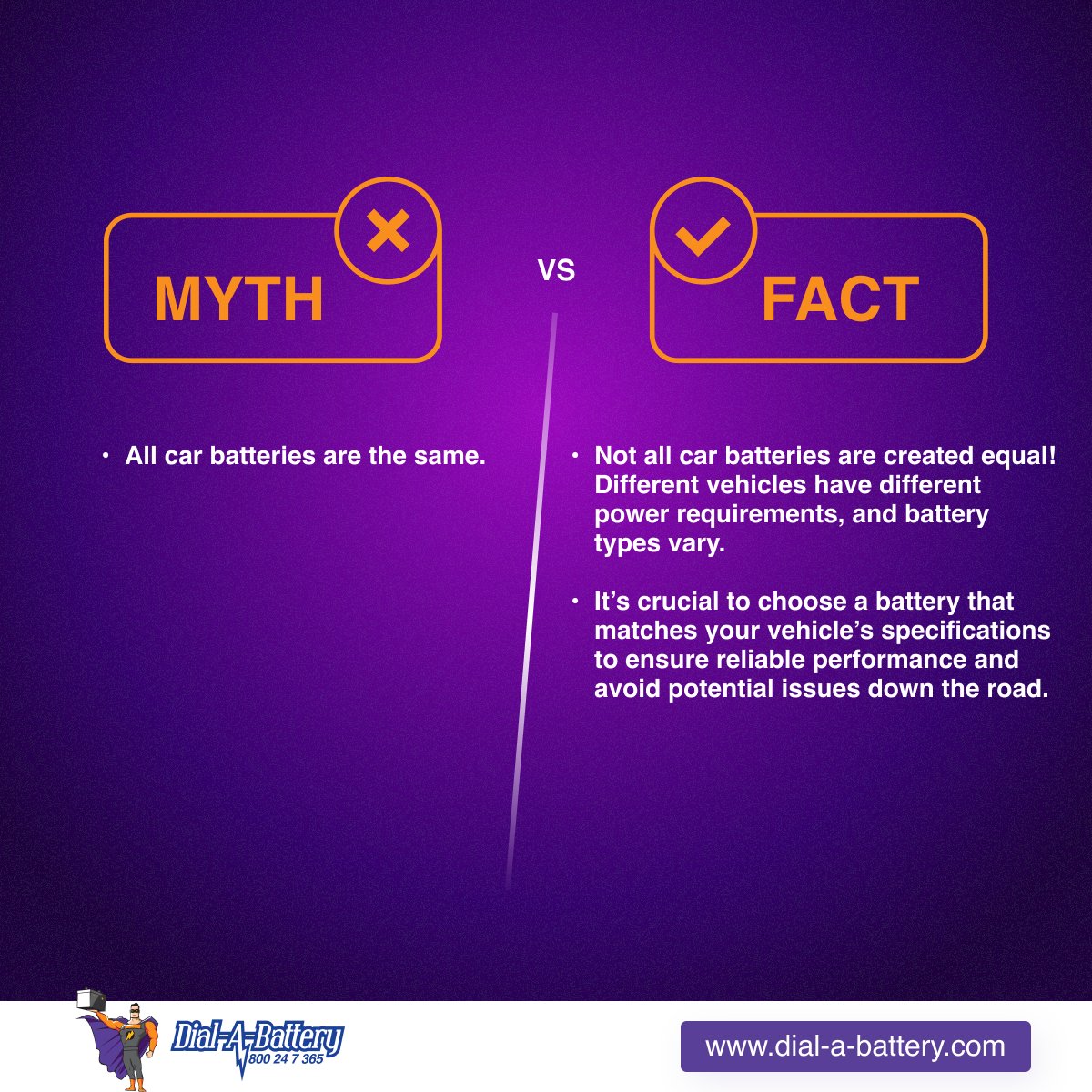 dialabattery's tweet photo. Busting Myths, Unveiling Truths! Don't let vehicle misconceptions mislead you. Time to clear the air with some fact-checking reality checks

#dialabattery #DAB #Dubai #sharjah #abudhabi #UAE #mythvsfact https://t.co/lnfhHDX2t0