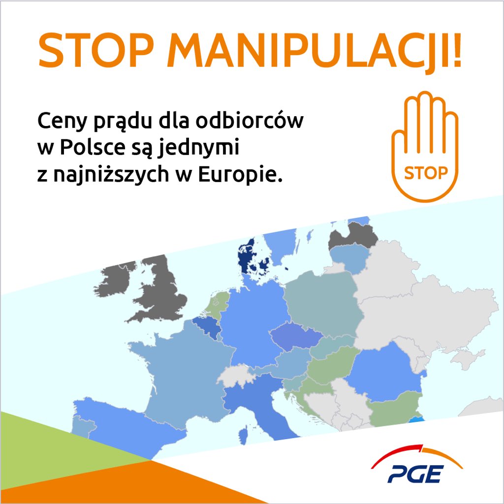 Grupa_PGE's tweet photo. Ceny prądu dla odbiorców w Polsce są jednymi z najniższych w Europie❗️ Rządowa #TarczaSolidarnościowa skutecznie powstrzymała wzrost cen energii elektrycznej. Tak wynika z danych @AEnergii.
Czytaj więcej: https://t.co/EpNa2pxhtO https://t.co/j7p9Srcn4X