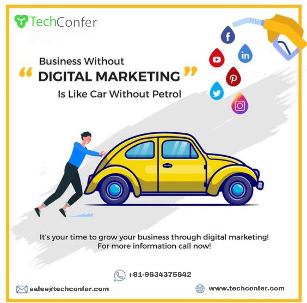 Techconfertech's tweet photo. Unlock Your Business's Online Potential with Our Top-Notch Digital Marketing Services! From SEO to Social Media, We've Got You Covered. Let's Grow Together!

Mail Us: info@techconfer.com
OR
call us at +91-9634375642 https://t.co/plZY5Eqpna