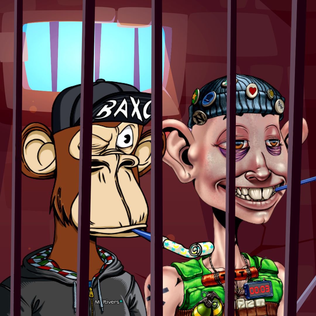 It's $TIME! 
The apes are ready to go to jail hand in hand with the nerds! 
Prepare your pairs and double your rewards. 🤓🙈