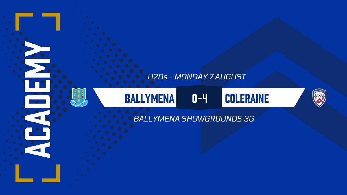 ColeraineFC's tweet photo. ⚽️ Connor Armstrong
⚽️ Chris Cullen
⚽️ Joshua Callaghan
⚽️ Jack Patton

A winning start for our U20's last night 👏 #COTB https://t.co/8nLiFWDXra