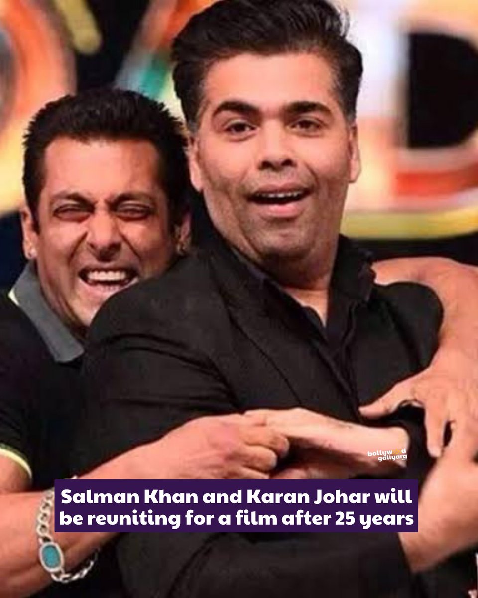 Exciting news! #SalmanKhan and #KaranJohar reunite after 25 years for a film! 🎉 Salman has signed #VishnuVardhan's upcoming project, produced by #DharmaProductions. Can't wait to see their magic on the screen again! #Bollywood #CelebUpdates #Actor #BollywoodNews…