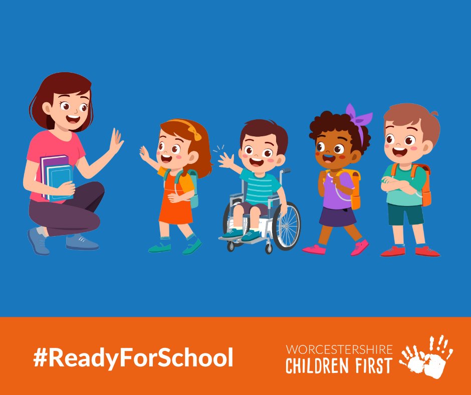 Do you have a child starting school next month? Then visit our Ready for School webpage!📱 Here you can find top tips, helpful resources, activities, toolkits and more to help make sure your family is ready📝 Go to 🔗worcestershire.gov.uk/readyforschool #ReadyForSchool