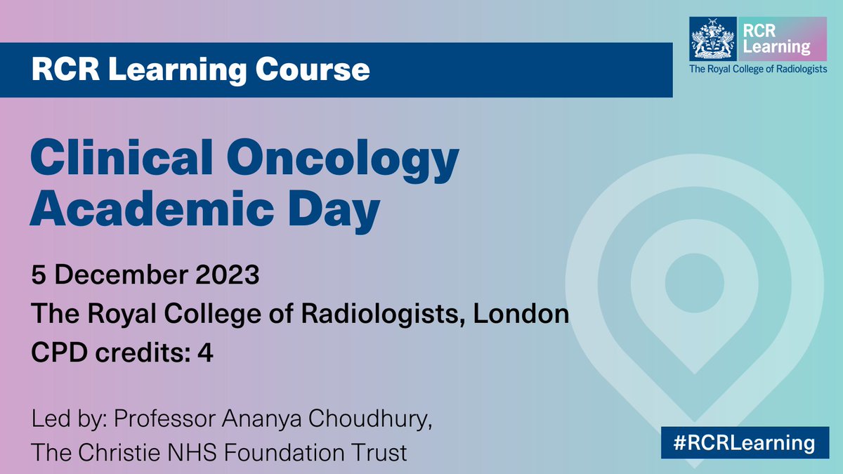 Interested in oncology research? Join @achoud72 on 5 December for our Clinical Oncology Academic Day! This is a fantastic opportunity for trainees to learn about the opportunities in clinical trials. 🔗 bit.ly/44yWmmo @onctrainees @clinonctrainees @ClinOncology