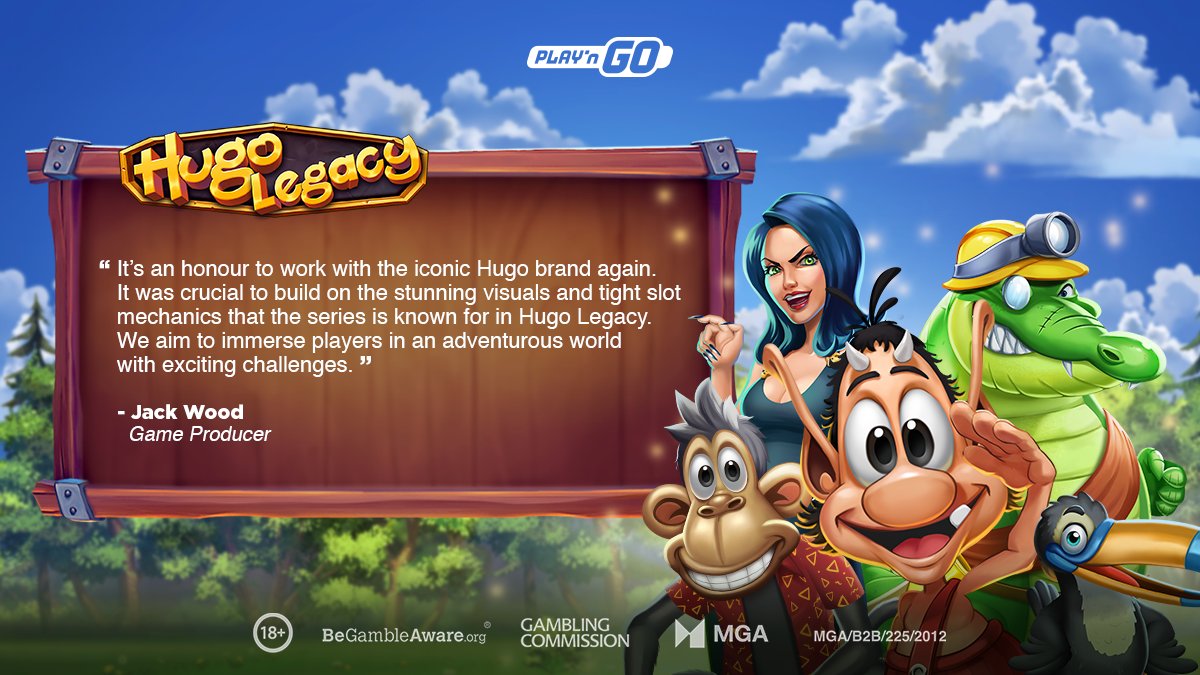 ThePlayngo's tweet photo. Check out what the Game Producer and the IP Rights Holder @5thPlanetGames have to say about Hugo Legacy. This new game is shaping up to be quite the spectacle, huh? ✨
OUT THIS WEEK 📅
https://t.co/5WuSZq6CoL
#hugothetroll #hugotvshow #newgame #newslot #hugogame #hugotroll https://t.co/0dHpazjKlH