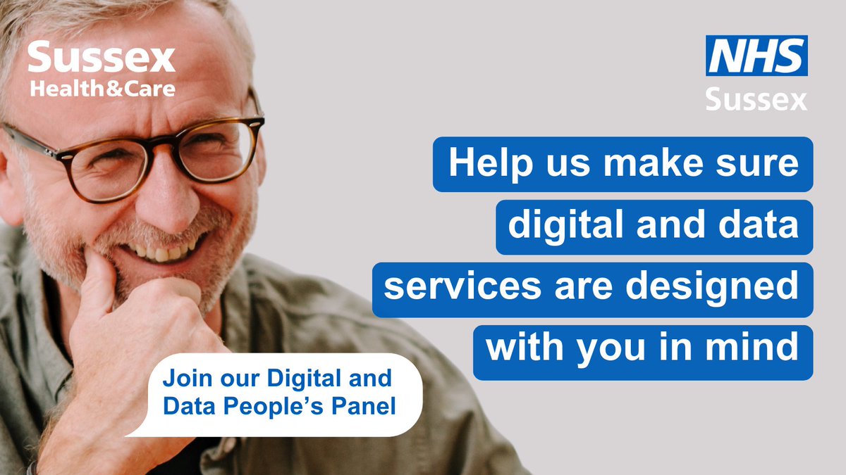 Our Digital and Data People’s Panel is an exciting new group helping to ensure digital and data services in health and care are designed with you in mind.

Apply today, and be part of something great: tinyurl.com/msf77v2s