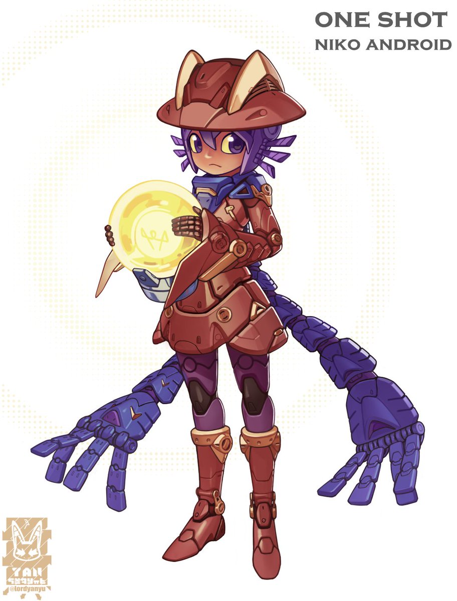 「Niko from one shot, as a robot.」|lordyan耶博士のイラスト