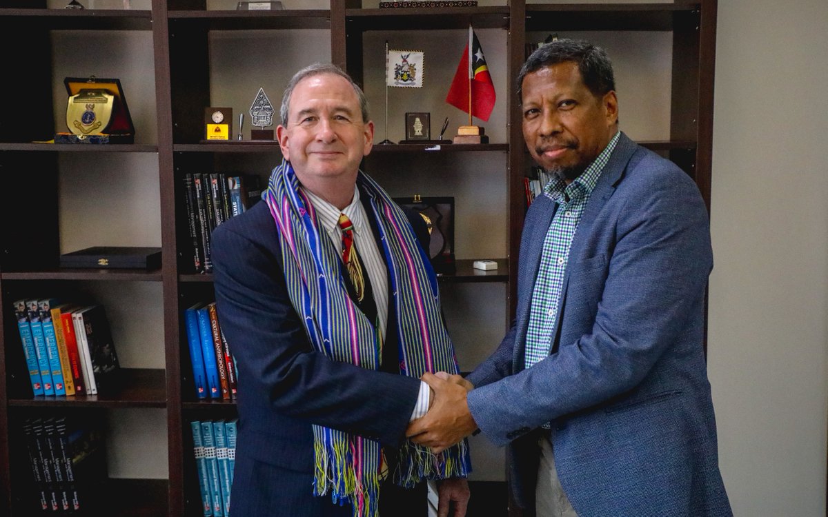 Strengthening defense ties! Chargé d’Affaires Tom Daley met Defense Minister Pedro Klamar Fuik to congratulate him on his new role and highlight the ongoing security collaboration. The Cessna 206 handover to the SPP cemented U.S. - TL defense bonds, boosting maritime security.