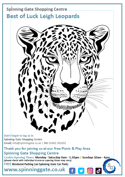 spinninggate's tweet photo. On Tuesdays we colour!

Enjoy one of our free colouring sheets at our FREE Picnic &amp; Play Area, colour in &amp; display in your windows at home to wish @LeighLeopardsRL the best of luck for Saturday
#rugby #winners #colour #colouringfun #free #freefamilyfun #shoplocal #leigh https://t.co/Sb0h2bAoXb