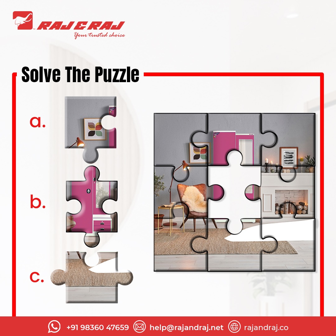 rajandrajhome's tweet photo. Solve this furniture puzzle and write the correct option in the comments!
.
.
.
#RajAndRajFurniture #puzzletime #puzzlequiz #gamealert #Furniture #RajAndRaj #FurnitureBrand #furnitureonline #Furnitures #FurnitureDesign #furnituremaker #offers #bestdeals #dealoftheday #kolkata https://t.co/7kBWRRJhCp