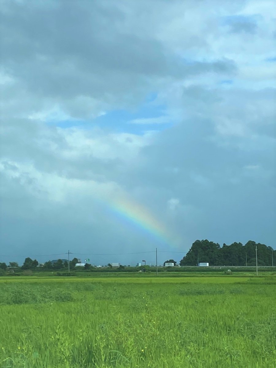 おつかれさまです！

新社名の挨拶周りをしていたら…🌈

降ったり病んだりの雨で
テンション下がり気味でしたが
久しぶりに虹をみて
ちょっとほっこりしました😌
（田舎っぷりがバレる写真…🙄）

本日もおつかれさまでした！
お盆まであと2日！頑張りましょう💪

#企業公式がお疲れさまを言い合う