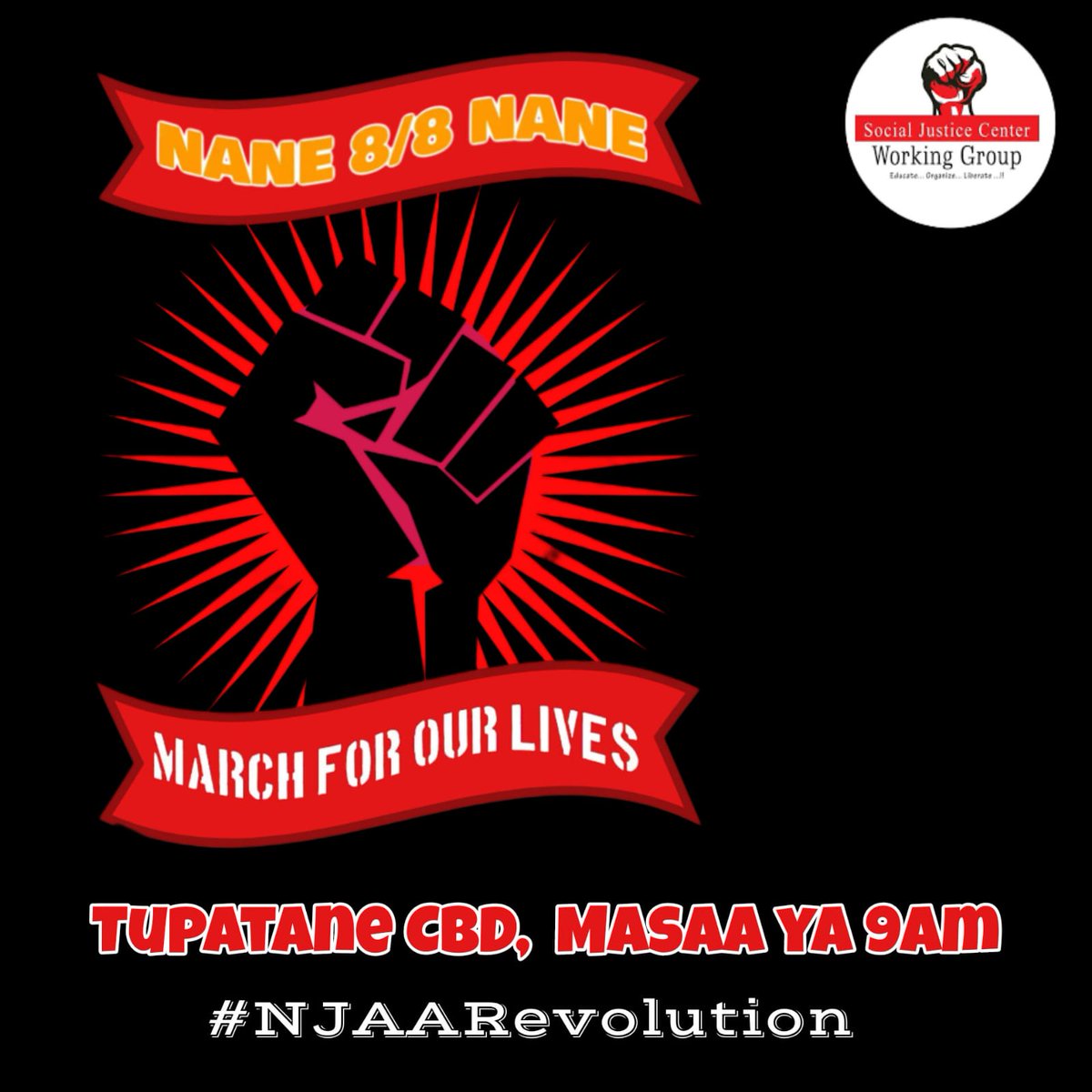 The police keep frustrating human rights defenders during our today's #NaneNaneMarchForOurLives in Nairobi CBD. The following are our arrested comrades #NjaaRevolution 1.Daniel Mala 2.Julius Kamau 3. Ibrahim ombati 4. Happy Olal 5. Andrew Okola 6. Dennis Mbogo 7.Said Athuman