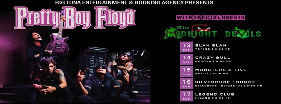 Pretty Boy Floyd + The Midnight Devils: mini tour italiano di cinque date a settembre! metallus.it/pretty-boy-flo… #PrettyBoyFloyd #TheMidnightDevils @legend_milano @PBF323 @MidnightDevils @BlahInfo @crazybullgenova @Silverc_Lounge #MonsterALive