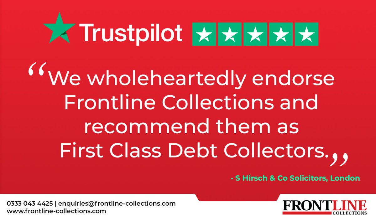 frontlinecol's tweet photo. A Debt Collection Agency should be judged on what it has done, not what it says it will do - No1 for Private Debt Collection since 2005! https://t.co/RLa9Yr0N1T #debtcollection #debtcollectors #debtrecovery #debtcollectionagency #smallbusiness #debtrecovery https://t.co/xbn25Tfpfp