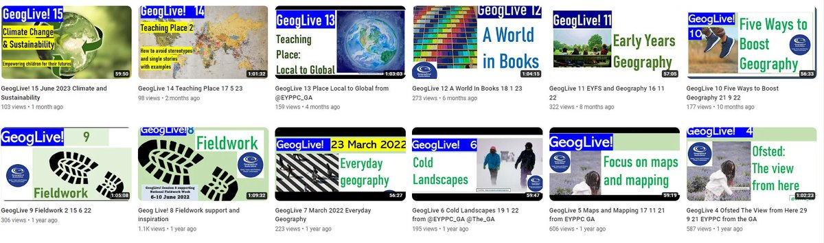 New to teaching EY &amp; Primary Geography?
Want to brush up on some perspectives from the community?

Not sure where to start?
Join us this year with GeogLive! Free CPD or catch up on our free 15hr CPD library
Feedback, ideas, contributions welcome! 
<a href="/The_GA/">Geographical Association</a> 
youtube.com/@geoglive8821/…