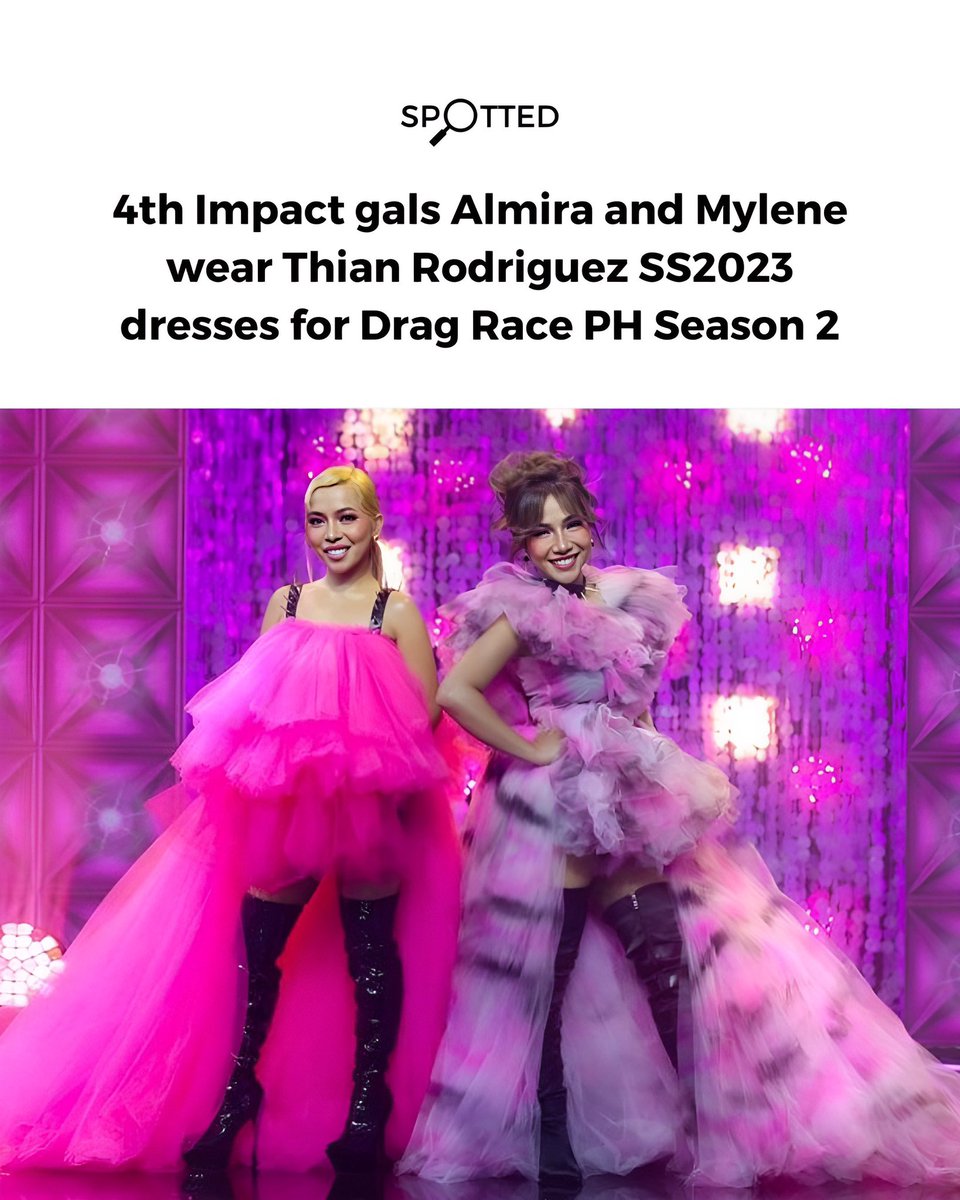 TheManilaFAME's tweet photo. #SPOTTED: @4thImpactMusic gals wearing #ThianRodriguez's SS2023 Collection for their stint as guest judges on the highly anticipated second season of #DragRacePH. See more in #ManilaFAME 2023 on Oct 19-21 at the @WTCManila.
Register as a Trade Buyer: https://t.co/mHUcAReyf4 https://t.co/dGoVSBpiJF