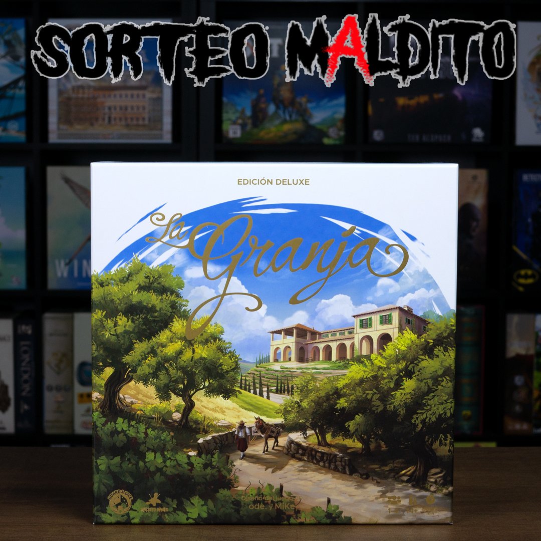 🔴SORTEO🔴 Con motivo del lanzamiento de La Granja Edición Deluxe os proponemos un nuevo #sorteomaldito !!🎉🎉 Para participar debéis: 🔺Sigue la cuenta @MalditoGamesES 🔺Retwittear 🔺Menciona 3 persona con las que jugarías Anunciaremos la persona ganadora el 15/08/23 ¡Suerte!