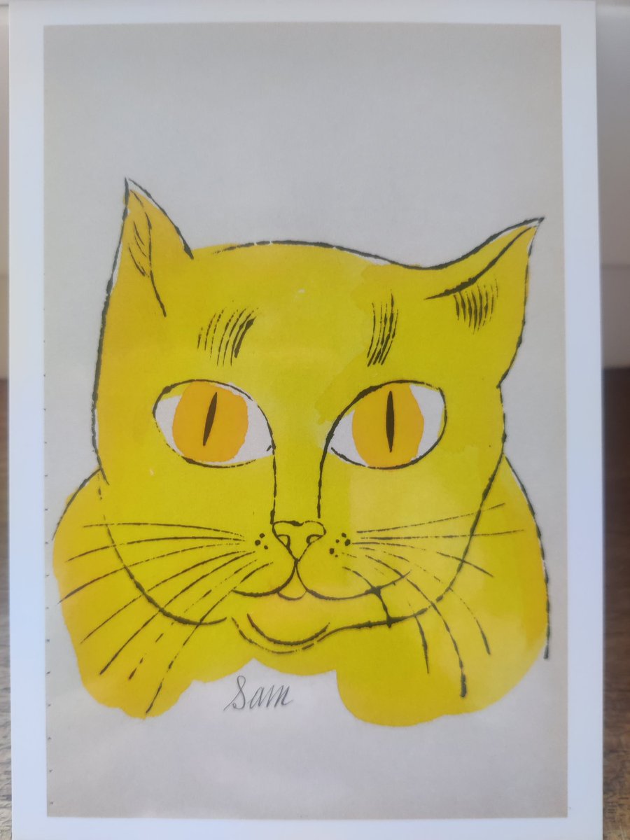 Hyvää kansainvälistä kissojen päivää, Happy international cat-day! #andywarhol Sam the cat 😍 @kunstmuseumlindau