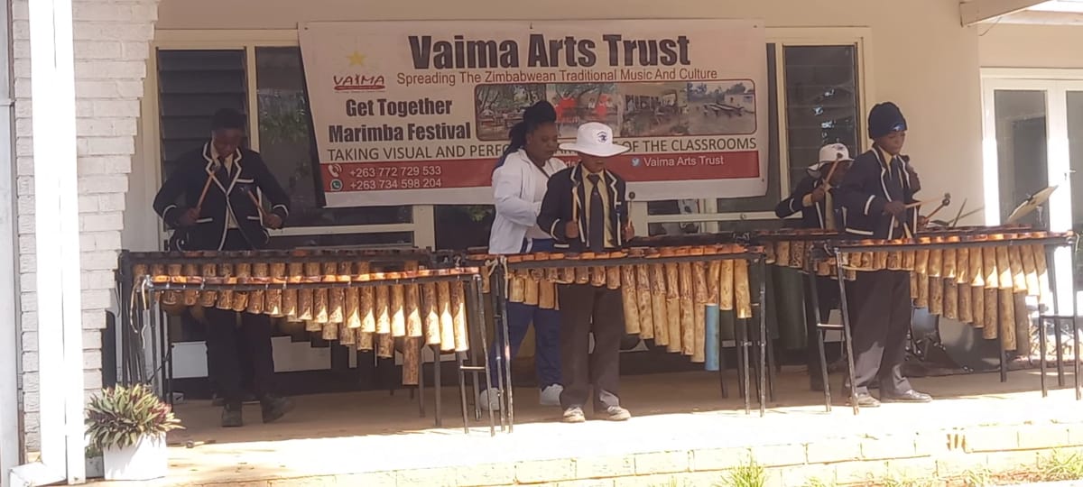 bandpstudycentr's tweet photo. Marimba Festival
Our marimba team attended a get-together marimba festival hosted by Vaima Arts Trust at St James Academy in Borrowdale. https://t.co/4aJu3v6Pgs