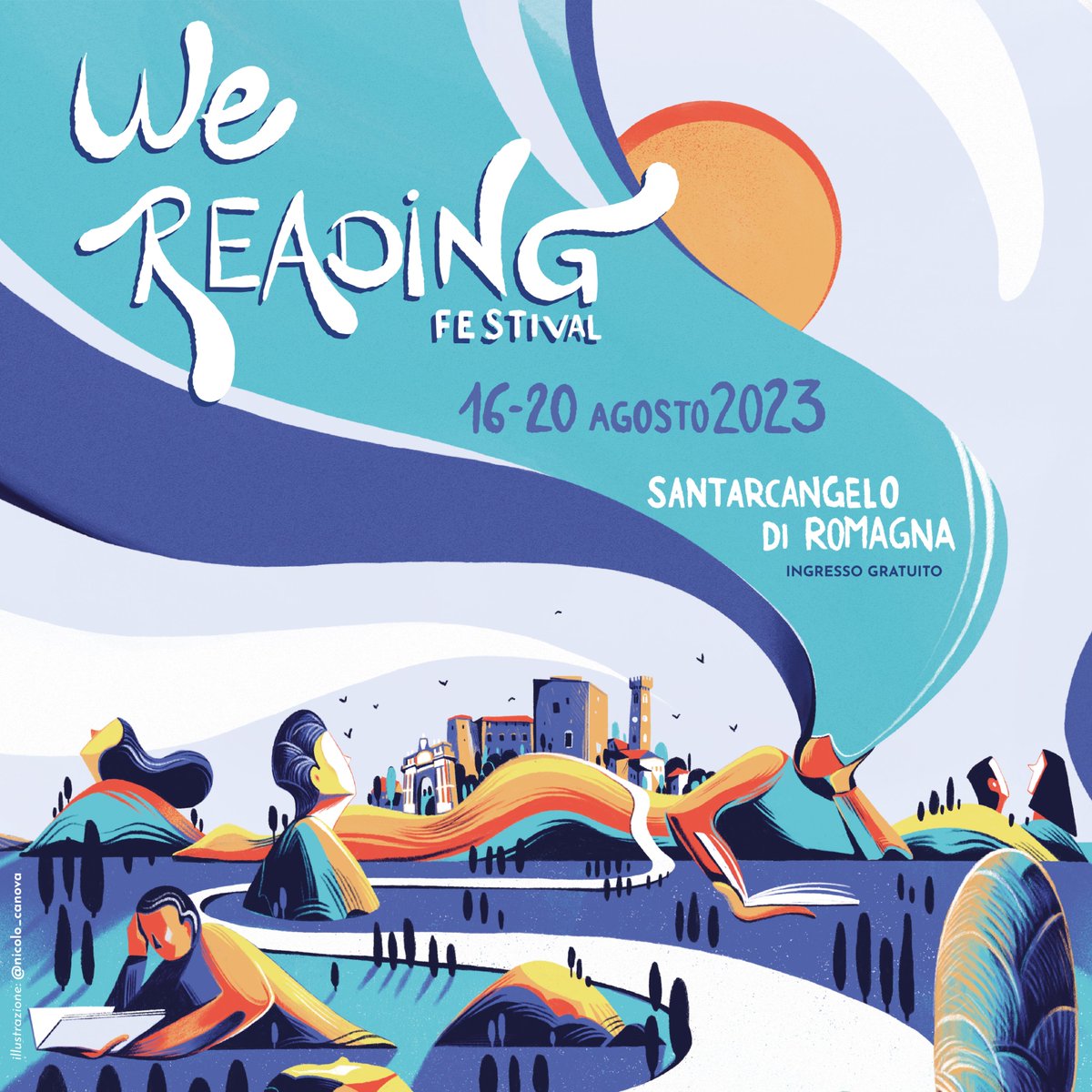 Dal 16 al 20 Agosto, il nostro Festival nazionale in uno dei borghi più belli d’Italia. Vi aspettiamo in Riviera, con tutto il nostro cuore!

Domani fuori il programma.

👨🏻‍🎨 Illustrazioni: <a href="/NicoloCanova/">Nicolò Canova</a>