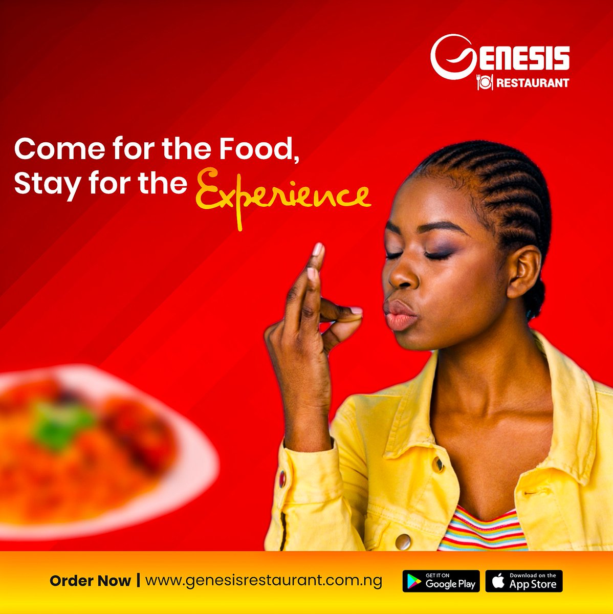 Genesisrestng's tweet photo. This is more than just a restaurant, it's a place to create awesome memories. 

Visit the closest outlet to you or  order from our menu varieties on https://t.co/aXGxRTj86c 

#GenesisRestaurant #foodie #eventfood #goodfood #healthybreakfast https://t.co/VHQmN3egxi